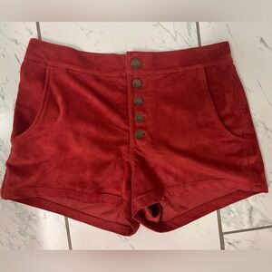 Never worn express velvet shorts